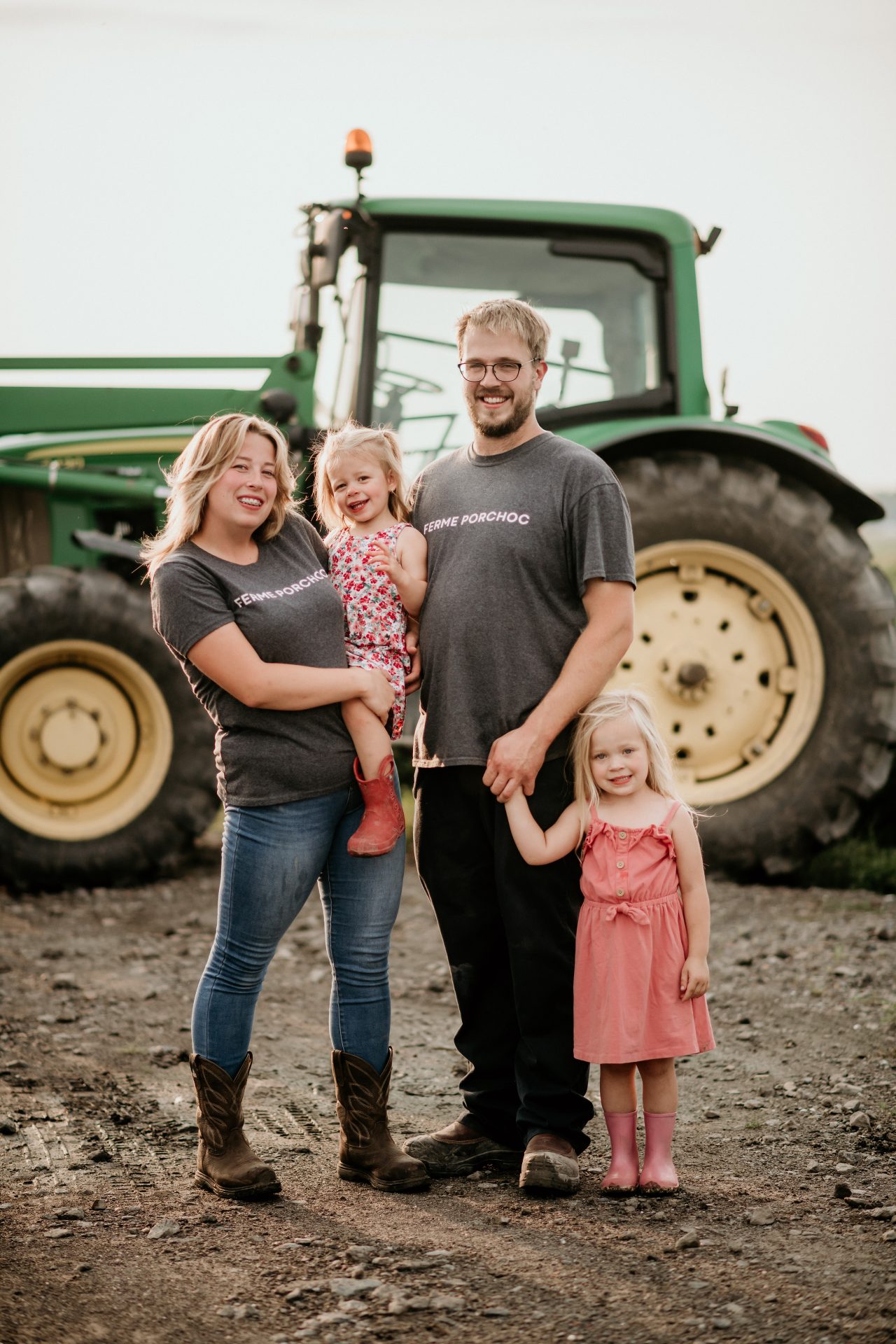 Jessika Huot et sa famille